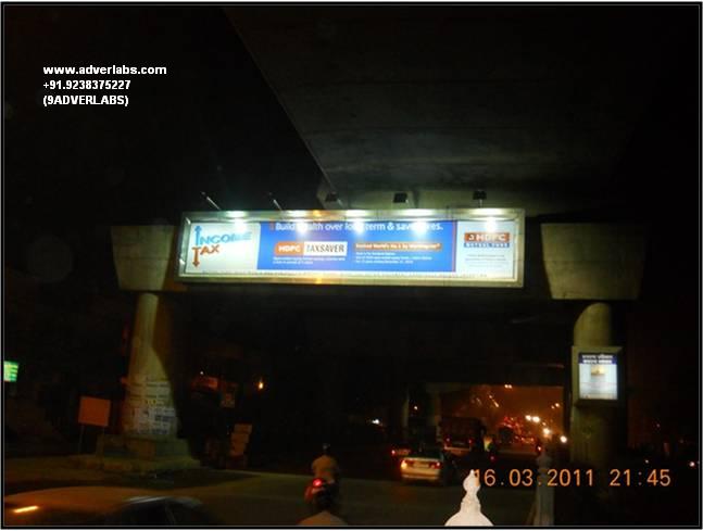 Metro Panel Hoarding Before Tilak Nagar Flyover